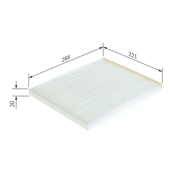 BOSCH 1 987 432 188 Filter, Innenraumluft