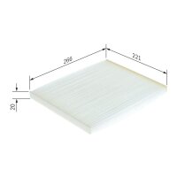 BOSCH 1 987 432 188 Filter, Innenraumluft