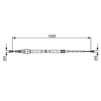 BOSCH 1 987 477 696 Seilzug, Feststellbremse