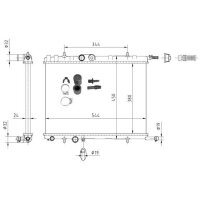NRF 53424A Kühler, Motorkühlung