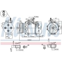 NISSENS 89349 Kompressor, Klimaanlage