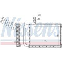 NISSENS 77635 Wärmetauscher, Innenraumheizung
