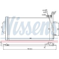NISSENS 940255 Kondensator, Klimaanlage