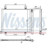 NISSENS 940254 Kondensator, Klimaanlage