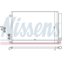 Kondensator Klimaanlage NISSENS 940280 - 1 Stück