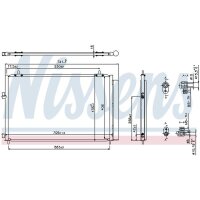 NISSENS 940349 Kondensator, Klimaanlage