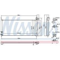 NISSENS 940361 Kondensator, Klimaanlage