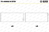 GLYCO 71-4080/4 STD Pleuellagerschale