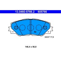 ATE 13.0460-5766.2 Bremsbelagsatz, Scheibenbremse