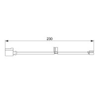 BOSCH 1 987 474 569 Warnkontakt, Bremsbelagverschleiß
