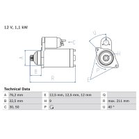 BOSCH 0 986 017 830 Starter