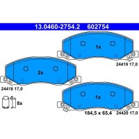 ATE 13.0460-2754.2 Bremsbelagsatz, Scheibenbremse