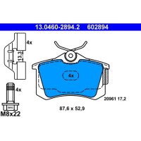 ATE 13.0460-2894.2 Bremsbelagsatz, Scheibenbremse