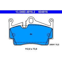 ATE 13.0460-4816.2 Bremsbelagsatz, Scheibenbremse
