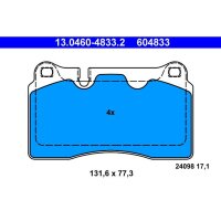 ATE 13.0460-4833.2 Bremsbelagsatz, Scheibenbremse