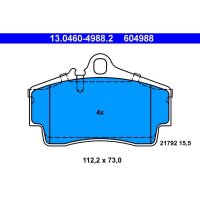 ATE 13.0460-4988.2 Bremsbelagsatz, Scheibenbremse