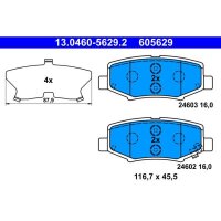 ATE 13.0460-5629.2 Bremsbelagsatz, Scheibenbremse