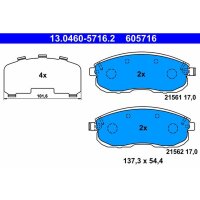 ATE 13.0460-5716.2 Bremsbelagsatz, Scheibenbremse