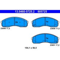 ATE 13.0460-5725.2 Bremsbelagsatz, Scheibenbremse
