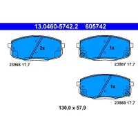 ATE 13.0460-5742.2 Bremsbelagsatz, Scheibenbremse