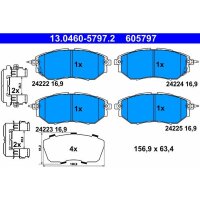 ATE 13.0460-5797.2 Bremsbelagsatz, Scheibenbremse