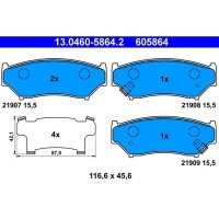 ATE 13.0460-5864.2 Bremsbelagsatz, Scheibenbremse