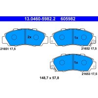 ATE 13.0460-5982.2 Bremsbelagsatz, Scheibenbremse