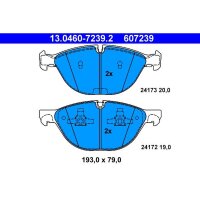 ATE 13.0460-7239.2 Bremsbelagsatz, Scheibenbremse