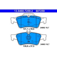 ATE 13.0460-7259.2 Bremsbelagsatz, Scheibenbremse