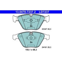 ATE 13.0470-7237.2 Bremsbelagsatz, Scheibenbremse