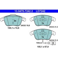 ATE 13.0470-7242.2 Bremsbelagsatz, Scheibenbremse