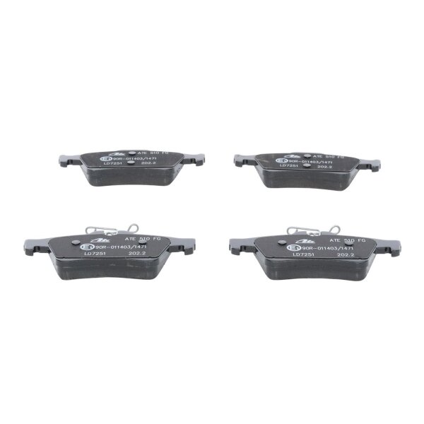 ATE 13.0470-7251.2 Bremsbelagsatz, Scheibenbremse