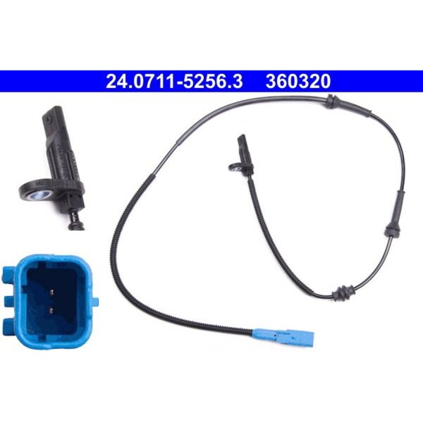 ATE 24.0711-5256.3 Sensor, Raddrehzahl