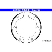 ATE 03.0137-0460.2 Bremsbackensatz, Feststellbremse