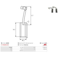 AS-PL AB5009 Kohlebürste, Generator