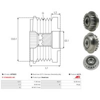 AS-PL AFP0025 Generatorfreilauf