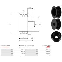 AS-PL AP0020 Riemenscheibe, Generator