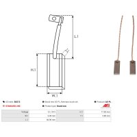 AS-PL BX213 Kohlebürste, Generator