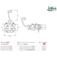 AS-PL SBH0003 Halter, Kohlebürsten