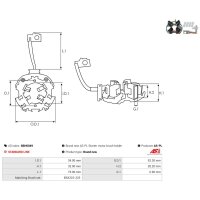 AS-PL SBH0049 Halter, Kohlebürsten