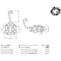 AS-PL SBH4002 Halter, Kohlebürsten