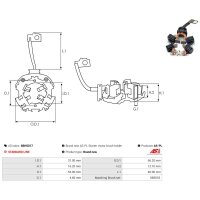 AS-PL SBH5017 Halter, Kohlebürsten