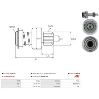 AS-PL SD0128 Freilaufgetriebe, Starter
