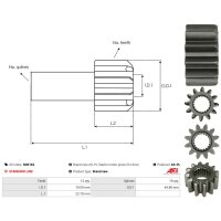 AS-PL SD0162 Freilaufgetriebe, Starter