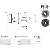AS-PL SD0195 Freilaufgetriebe, Starter