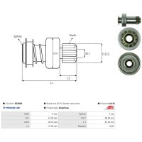 AS-PL SD3038 Freilaufgetriebe, Starter