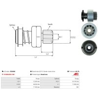 AS-PL SD4040 Freilaufgetriebe, Starter