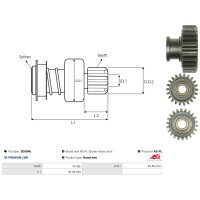 AS-PL SD5046 Freilaufgetriebe, Starter