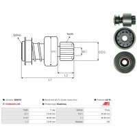 AS-PL SD9018 Freilaufgetriebe, Starter