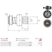 AS-PL SD9020 Freilaufgetriebe, Starter